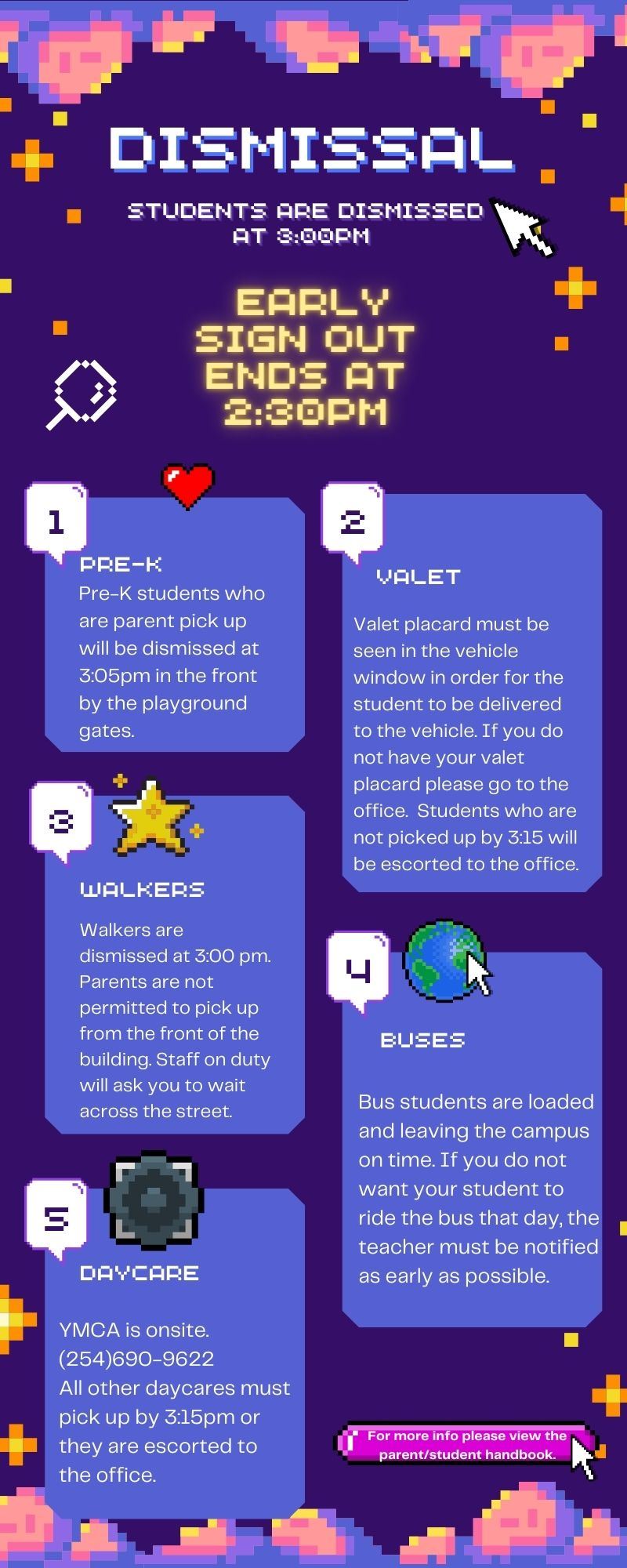  information text with clouds stars